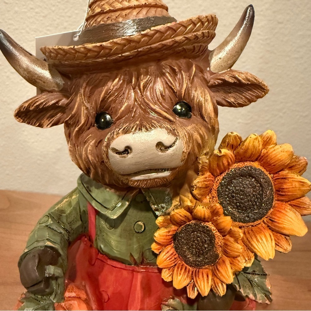 NWT Resin Harvest Highland cow bundle - Picture 8 of 14